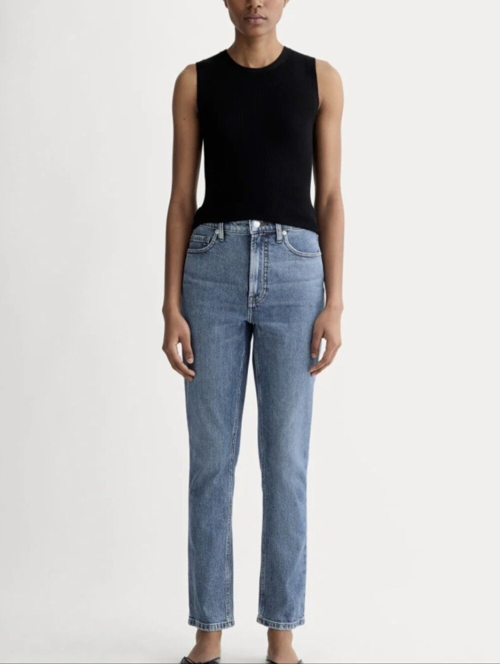 Everlane The Cheeky Crop Jean Mid Wash Size 30